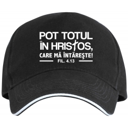 Sapca neagra credo, Pot totul in Hristos
